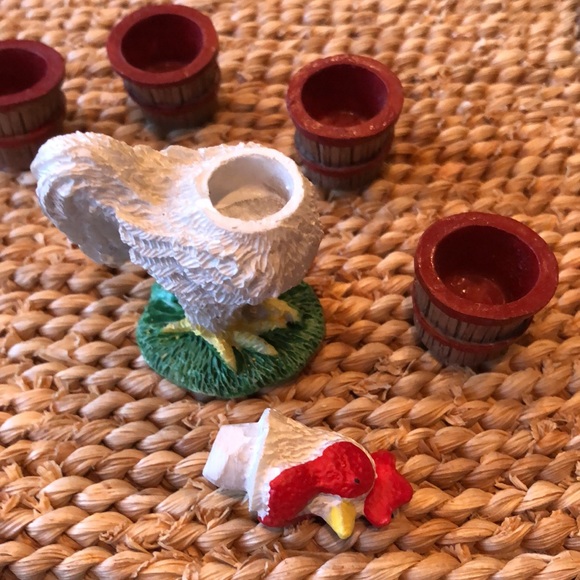 Hermitage Pottery miniature resin tea set - Picture 6 of 9